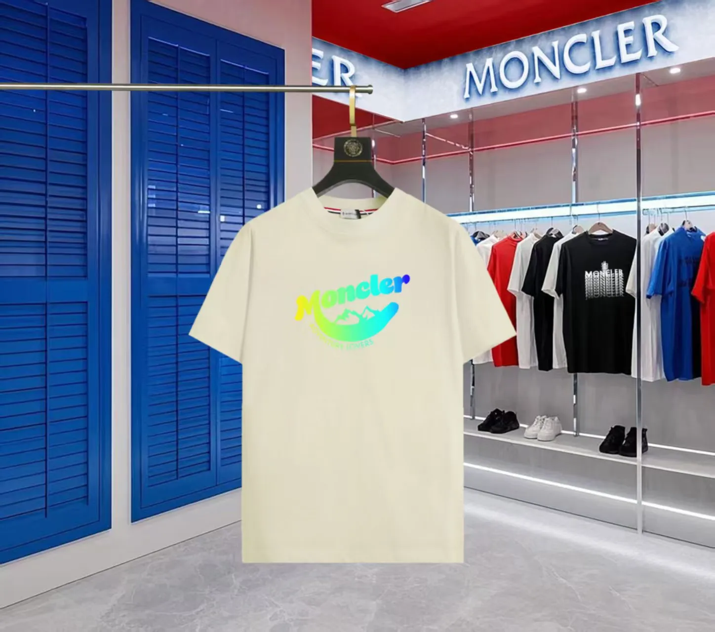 P80💰《Moncler~ 》2025New Arrival Quality T , Versatile Quality ！ ‼ 32 250G ‼ ， ， ， ， T 🤪 Sizes：S-M-L-XL-2XL ：Black，White， Same Style